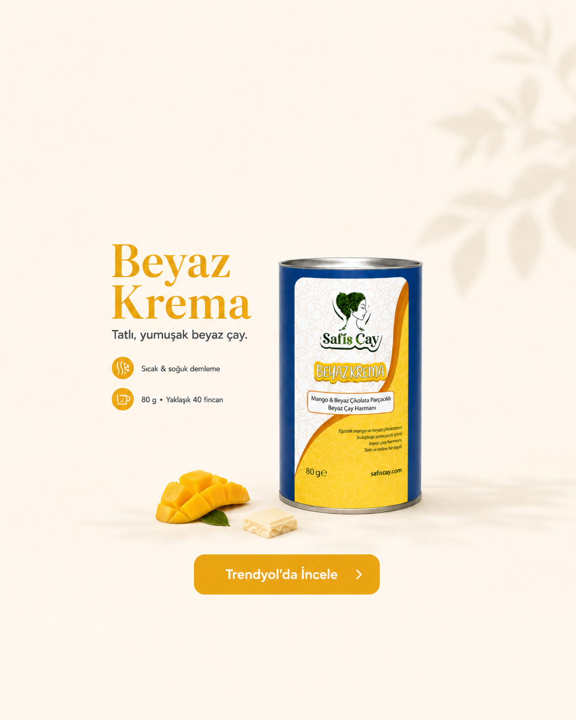 Mango ve Beyaz Çikolatanın Buluşması